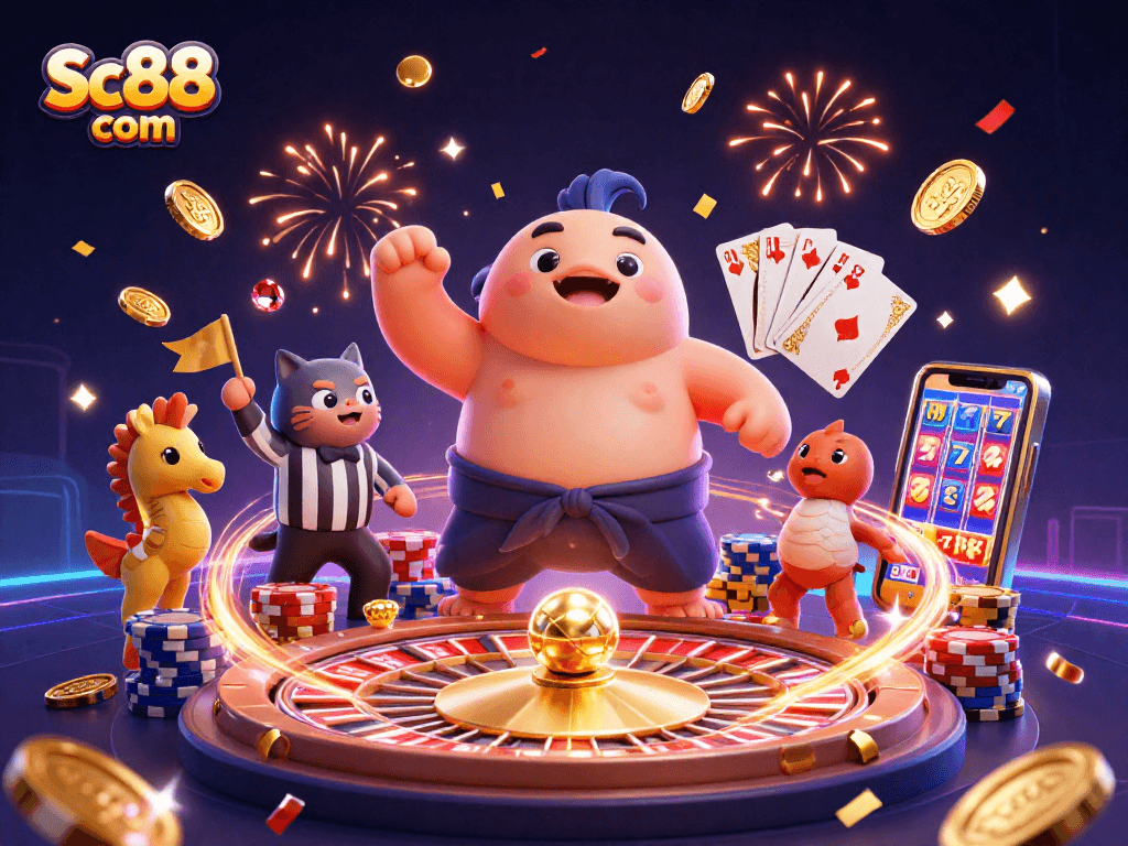 Engage with the vibrant Sc88 com casino undersea scene featuring lively characters and dynamic gaming elements.