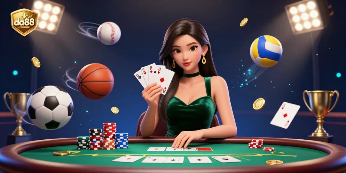 Experience excitement at da88 casino with a stunning poker scene showcasing impressive gameplay.