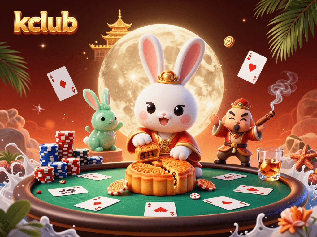 Kclub players engaging in exciting casino activities among vibrant game elements