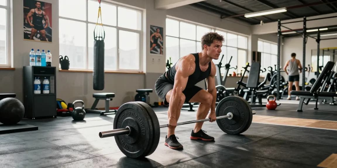 Muscular athlete performing deadlifts to highlight the effectiveness of Prime Pharma Steroiden in fitness training.