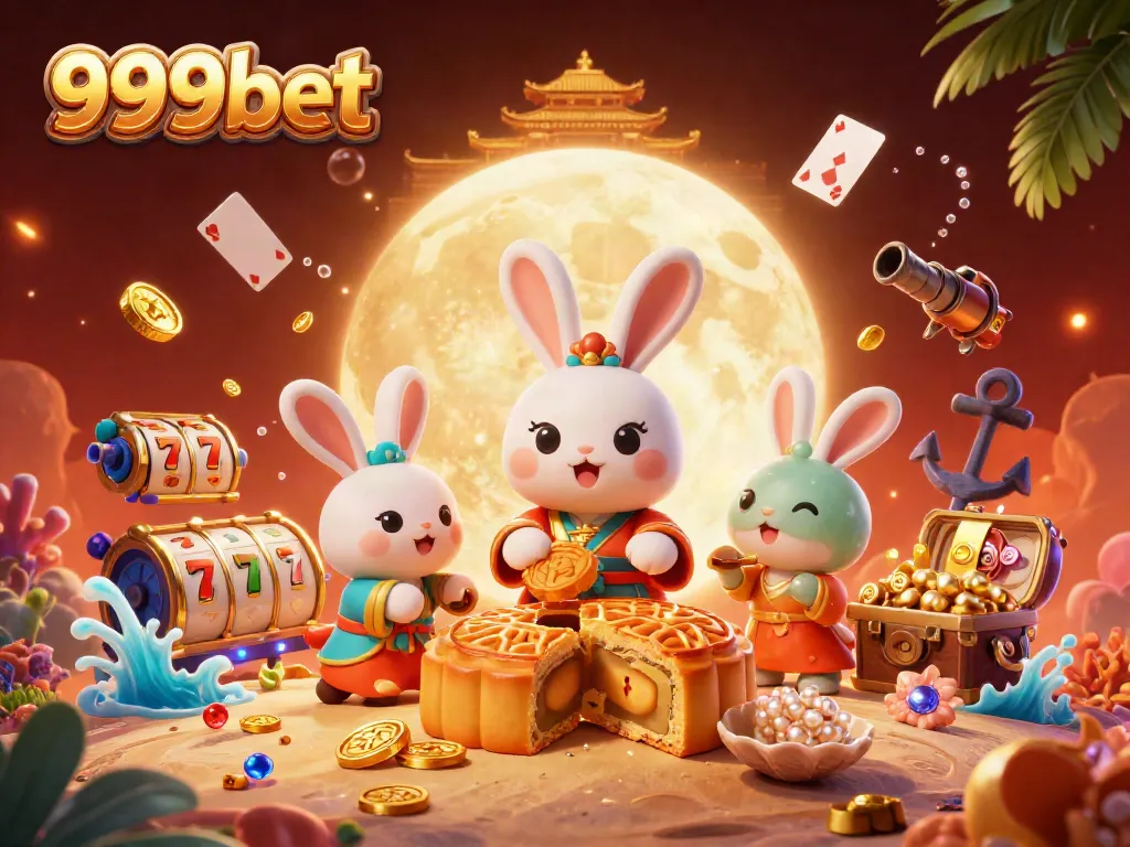 Experience excitement with 999bet, featuring a captivating lunar setting and dynamic casino elements.