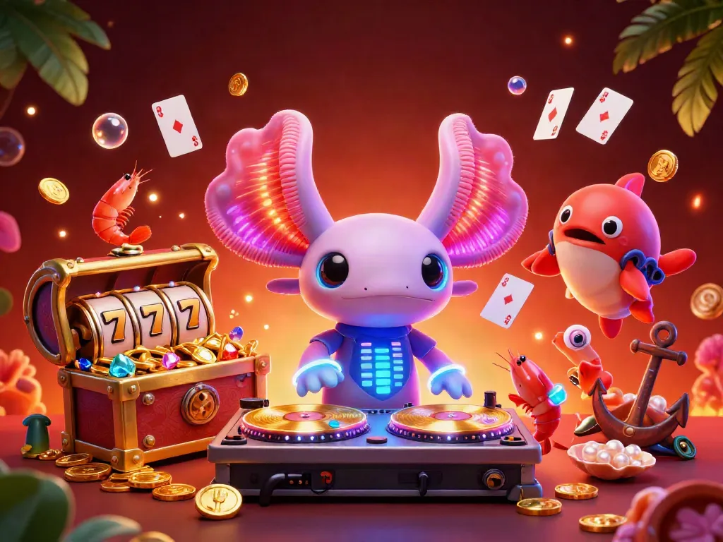 Experience the thrill of vegashero with our vibrant casino-themed underwater scene.