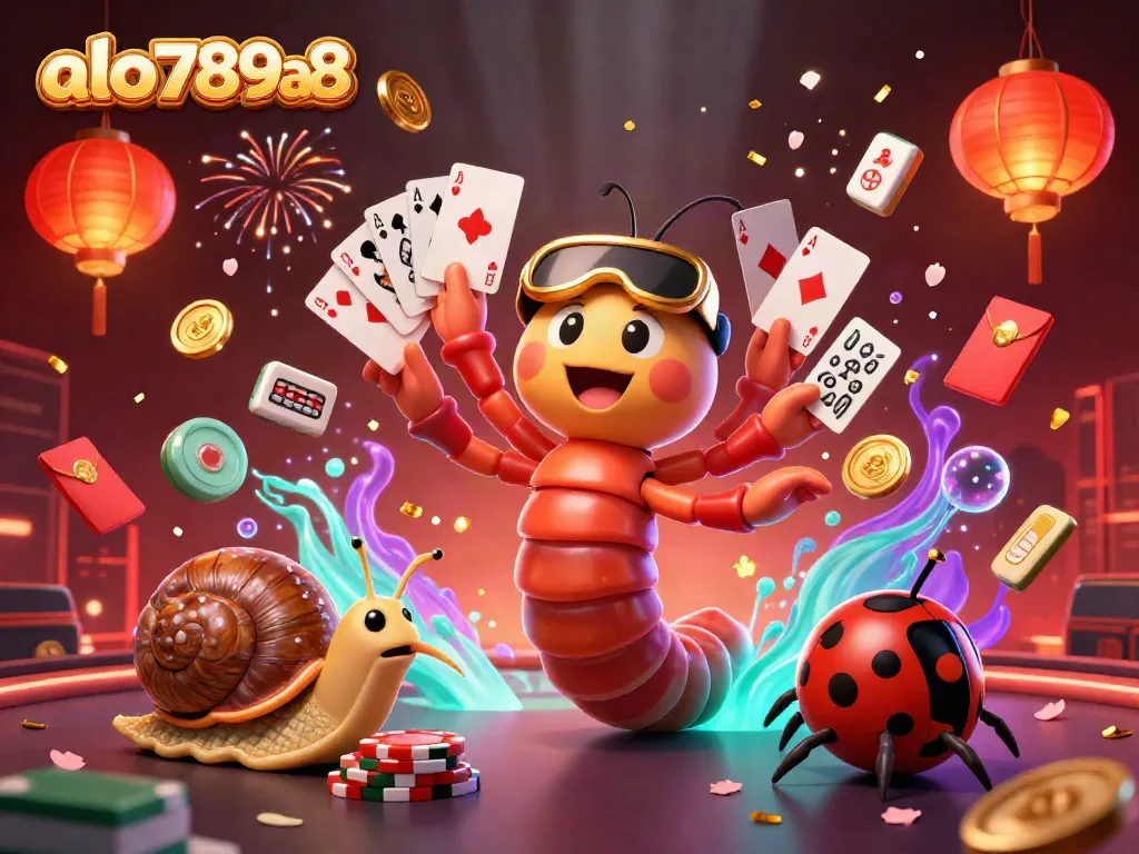 Engage in the vibrant atmosphere of alo789a8 featuring animated characters and traditional gaming elements.