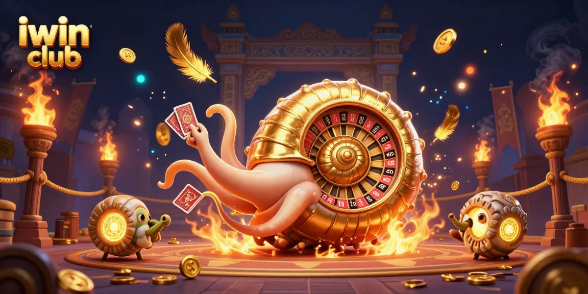 Experience thrilling gameplay with iwin club featuring a vibrant 3D scene and dynamic casino elements.