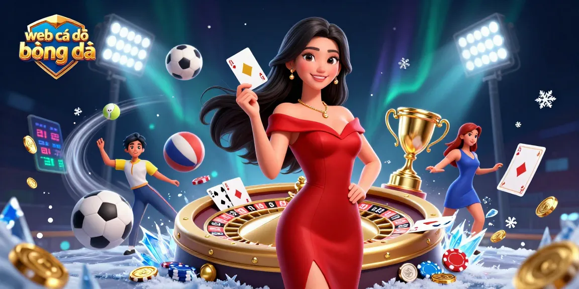 Experience web cá độ bóng đá with a stunning Asian woman in a glamorous setting, rich in sports elements.