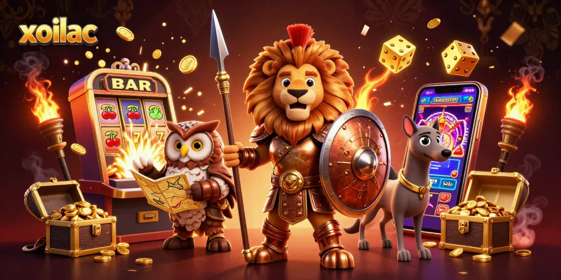 Experience thrilling actions on xoilac with a dynamic gaming scene featuring exciting slot machines and winning moments.