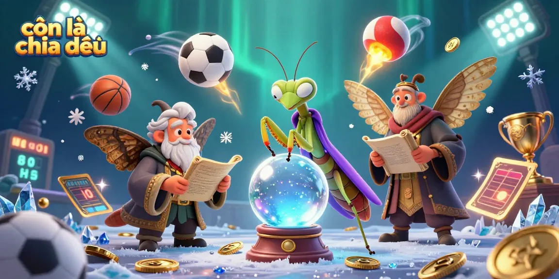 Engage with còn lại chia đều in this dynamic 3D scene featuring fortune tellers and sports action elements.