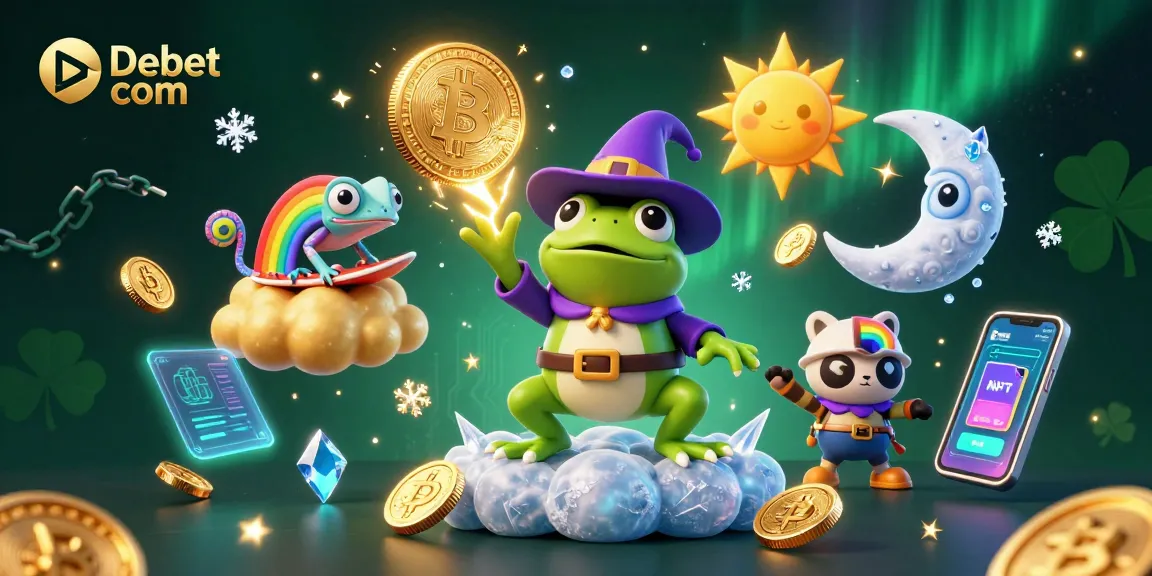 Experience winning with Debet com in a colorful 3D gaming scene filled with exciting elements.