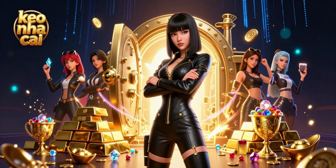Experience the thrill of keo nha cai with this vibrant casino-themed digital illustration.