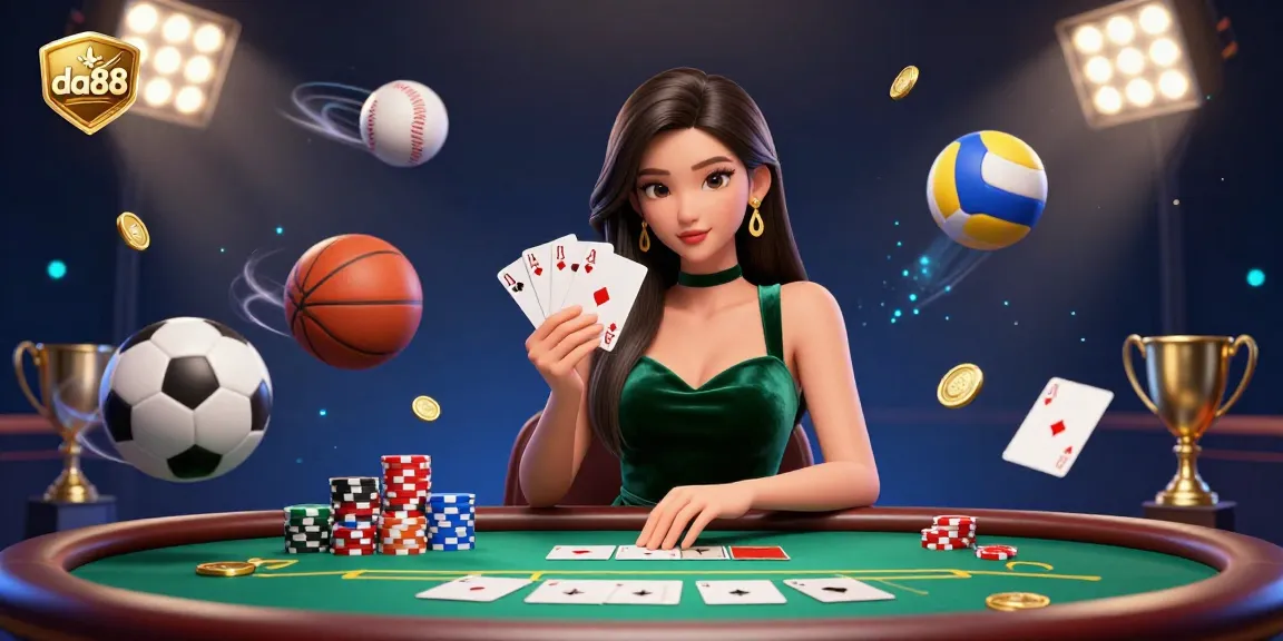 Experience excitement at da88 casino with a stunning poker scene showcasing impressive gameplay.