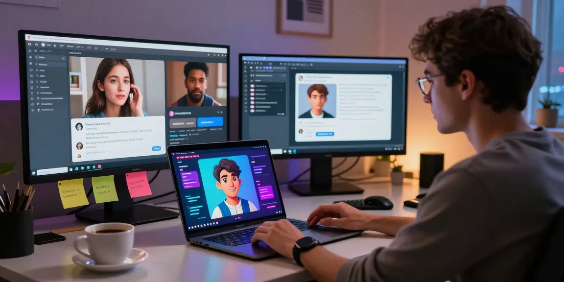 Engaging character ai nsfw interaction in a vibrant digital workspace, showcasing diverse AI models and customization options.