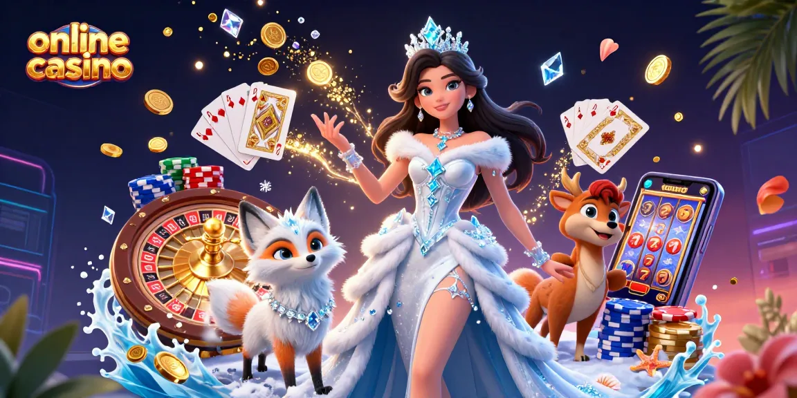 Join the thrilling action of an online casino featuring vibrant characters and dynamic game elements.