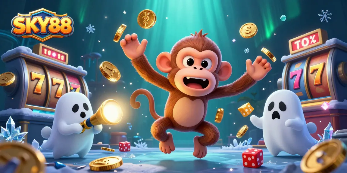 Engage with thrilling slots at SKY88 while the mischievous monkey juggles golden rewards.