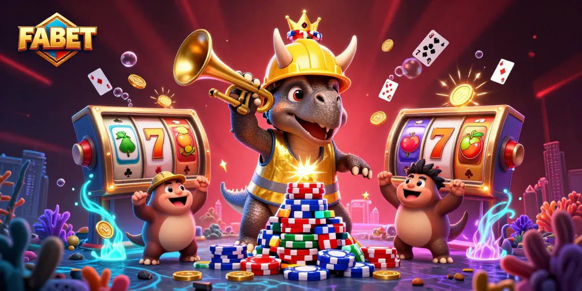 Experience dynamic casino gameplay with FABET, showcasing vibrant colors and thrilling elements.