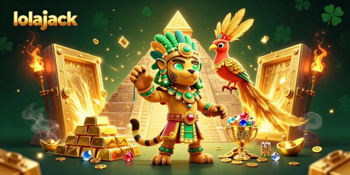 Experience thrilling wins at Lolajack Casino with vibrant treasure-themed gaming elements.