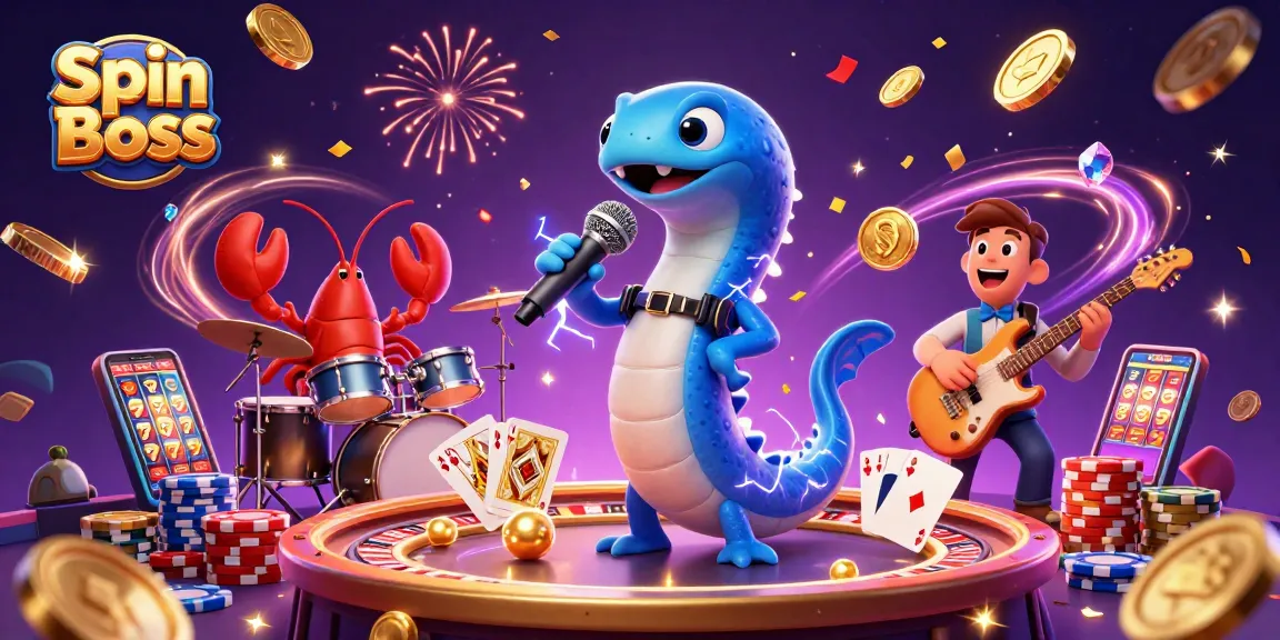 Spin Boss illuminates the underwater casino stage with electrifying performances and vibrant casino elements.