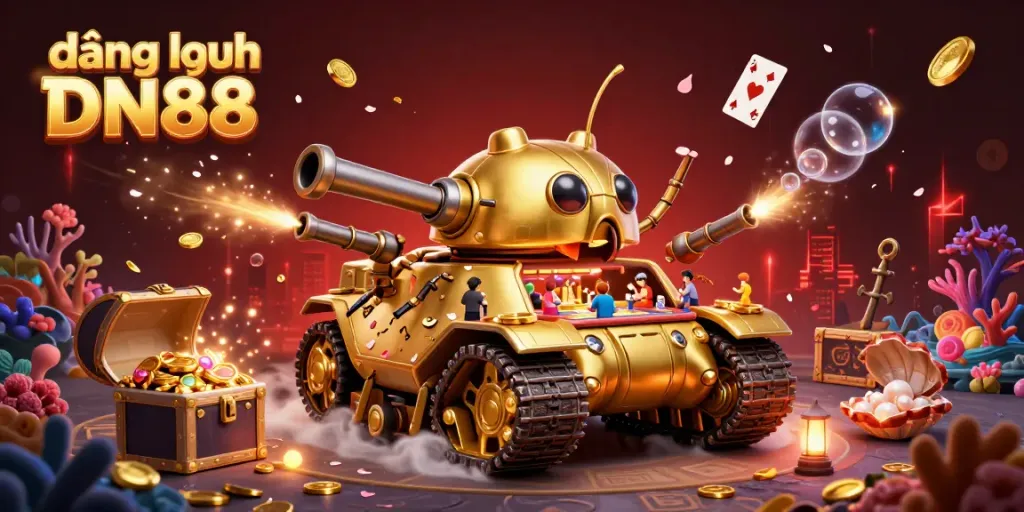 Experience vibrant gaming excitement with đăng nhập DN88 in this animated casino scene.