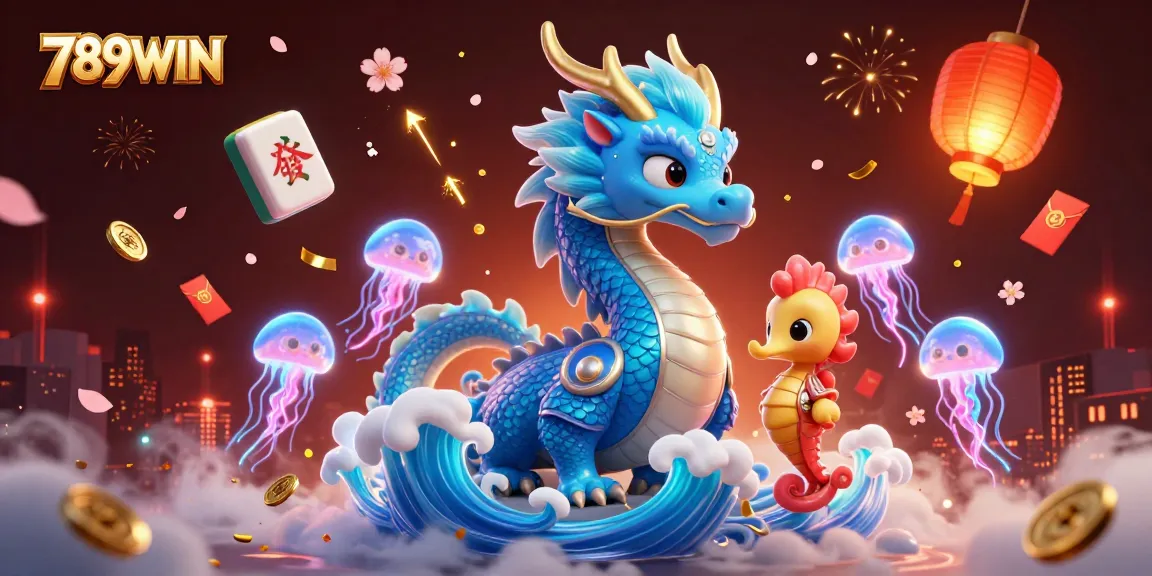 Engage in exciting gameplay with the vibrant 789WIN casino scene featuring charming characters and dynamic game elements.