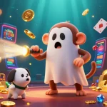 Engage in thrilling gameplay at sky88, featuring a lively casino scene with vibrant characters and stunning game elements.