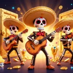 Experience the excitement of FIVE88 COM with lively mariachi characters in a vibrant casino scene.