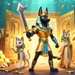 Experience thrilling action with 8kbet's immersive gaming scene featuring rich treasures and dynamic characters.