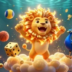 Experience winning thrill with 9bet83's vibrant casino adventure featuring a roaring lion.