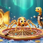 Experience thrilling bets and wins at link lu88 with an epic 3D casino illustration.