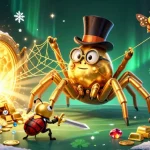 Engage with the excitement of KK55 at a vibrant casino scene featuring a brave beetle knight.