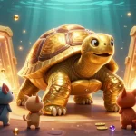 Engage with 88xx's thrilling entertainment featuring golden tortoise and treasures in a vibrant casino scene.