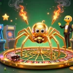 Experience thrilling bets with max 88 in a vibrant 3D casino setting featuring a golden roulette wheel.