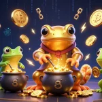 Experience thrilling gaming with link Luck8, as gold coins and crypto surround charming alchemist characters.