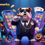 Engage with the exciting world of psychologeneureka through vibrant casino-themed 3D illustration featuring a mafia bulldog.