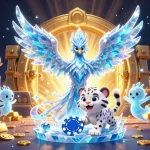 Engage with lucky88t's vibrant gaming universe featuring a phoenix and ice sprites bursting with treasure.